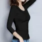 Solid-White-Black-Women-Tops-Shirt-Three-Quarter-Sleeve-Cotton-T-Shirt-Slim-Fit-Basic-Spring-4.webp